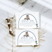 Blueberry Bear Baby Shoy Buchanfrage Begleitkarte