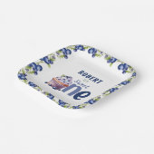 Blueberry Berry Erster Geburtstag Pappteller (Gewinkelt)