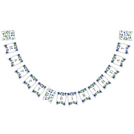 Blueberry Berry Erster Geburtstag Wasserfarbe Nied Wimpelkette