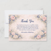 Blueberry Berry First Garden 1st Birthday Dankeskarte (Vorderseite)