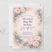 Blueberry Berry First Garden 1st Birthday Einladung (Vorderseite)