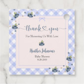 Blueberry Berry Sweet Baby Boy Baby Dusche Geschenkanhänger (Rückseite)