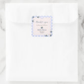 Blueberry Berry Sweet Baby Boy Baby Dusche Quadratischer Aufkleber (Tasche)