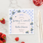 Blueberry Berry Sweet Baby Boy Baby Dusche Serviette (Beispiel)