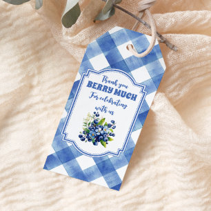 Blueberry Berry Sweet Baby Dusche Geschenkanhänger
