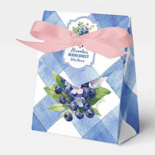 Blueberry Berry Sweet Baby Dusche Geschenkschachtel (Vorderseite)