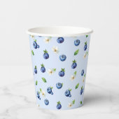 Blueberry Berry Sweet Baby Dusche Pappbecher (Rückseite)