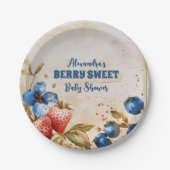 Blueberry Berry Sweet Baby Dusche Pappteller (Vorderseite)