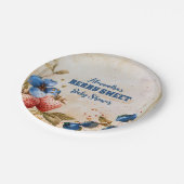 Blueberry Berry Sweet Baby Dusche Pappteller (Schrägansicht)