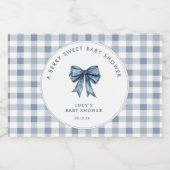 Blueberry Berry Sweet Baby Dusche Schaumweinetikett (Einzelnes Label)