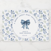 Blueberry Berry Sweet Baby Dusche Schaumweinetikett (Einzelnes Label)