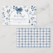 Blueberry Berry Sweet Baby Shooting Card Begleitkarte (Vorne/Hinten)