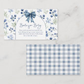 Blueberry Berry Sweet Baby Shooting Card Begleitkarte (Vorne/Hinten)