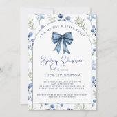 Blueberry Berry Sweet Baby Shower Einladung (Vorderseite)