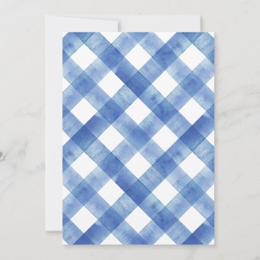 Blueberry Berry Swery Baby Dusche Einladung (Rückseite)