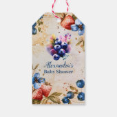 Blueberry Berry Swery Baby Dusche Geschenkanhänger (Rückseite)