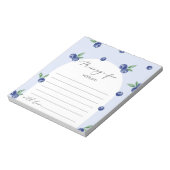 Blueberry Bery Sweet Time Capsule Nachricht Notizblock (Rotiert)