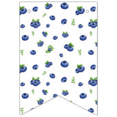 Blueberry Birthday Berry Sweet Foto Wimpelkette (Erste Fahne)
