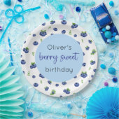 Blueberry Birthday Berry Sweet Pappteller (Party)