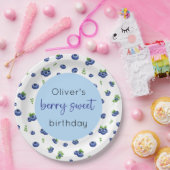 Blueberry Birthday Berry Sweet Pappteller (Party)