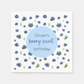 Blueberry Birthday Berry Sweet Serviette (Vorderseite)