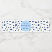Blueberry Birthday Berry Sweet Wasserflaschenetikett (Einzelnes Label)