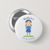 Blueberry Birthday Button (Vorne & Hinten)