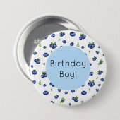 Blueberry Birthday Button (Vorne & Hinten)