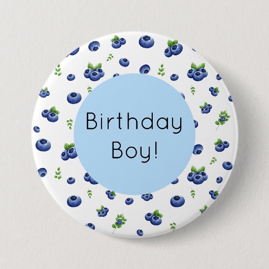 Blueberry Birthday Button (Vorderseite)