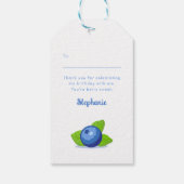 Blueberry Birthday Geschenkanhänger (Rückseite)