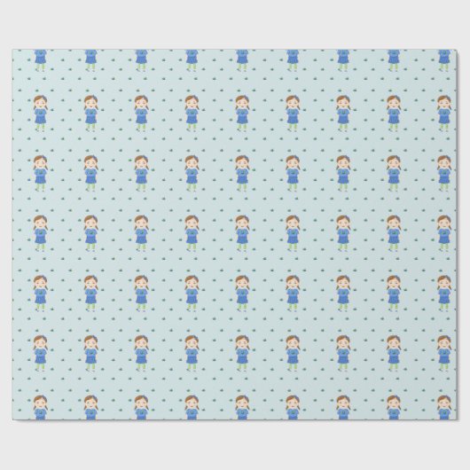 Blueberry Birthday Geschenkpapier (Flach)