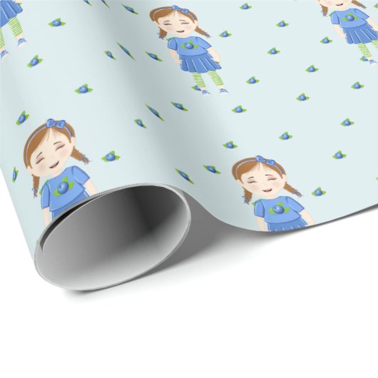 Blueberry Birthday Geschenkpapier (Rolleneckpunkt)
