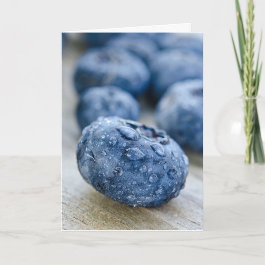 Blueberry Birthday Karte (Vorderseite)