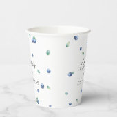Blueberry Birthday Party Berry Sweet Watercolor Pappbecher (Links)