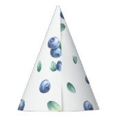 Blueberry Birthday Party Berry Sweet Watercolor Partyhütchen (Rückseite)