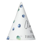 Blueberry Birthday Party Berry Sweet Watercolor Partyhütchen (Links)