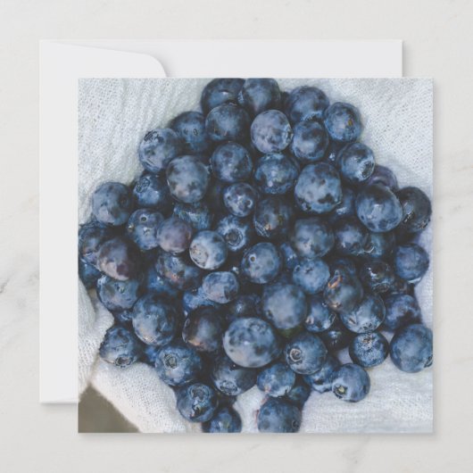 Blueberry Birthday Party Einladung (Rückseite)