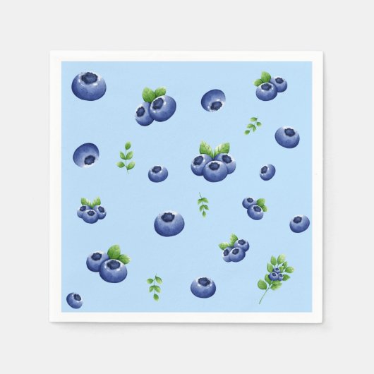 Blueberry Birthday Serviette (Vorderseite)