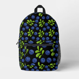Blueberry Bliss: Frisches Fruchtmuster Bedruckter Rucksack