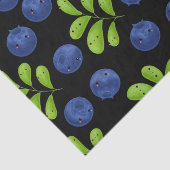 Blueberry Bliss: Frisches Fruchtmuster Seidenpapier (Detail)