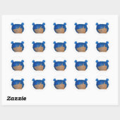 Blueberry Blonde Sticker! Runder Aufkleber (Blatt)