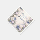 Blueberry Blossom Garden Baby Shower Serviette (Ecke)