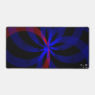 Blueberry Blue Center Accent Mouse Pad Mat Schreibtischunterlage