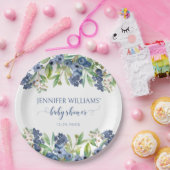 Blueberry Blues Baby Boy Dusche Papier Teller (Party)