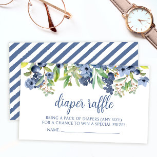 Blueberry Blues Baby Duschdiaper verlosen Begleitkarte