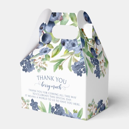 Blueberry Blumenehe danke Ihnen für Schachteln Geschenkschachtel (Rückseite)