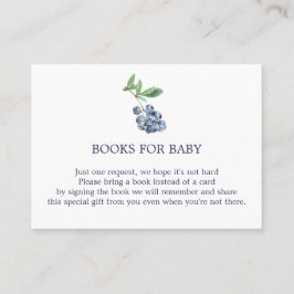 Blueberry Books for Baby Enclosure Card Visitenkarte