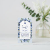Blueberry Books for Baby Request Card Begleitkarte (Stehend Vorderseite)