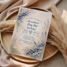 Blueberry Botanical Berry Theme 1st Birthday