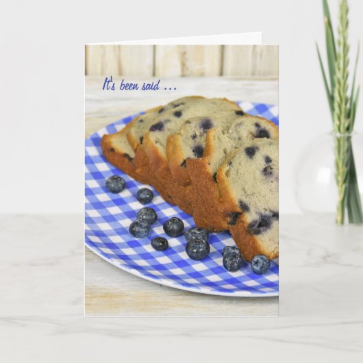 Blueberry Bread Thank You Dankeskarte (Vorderseite)